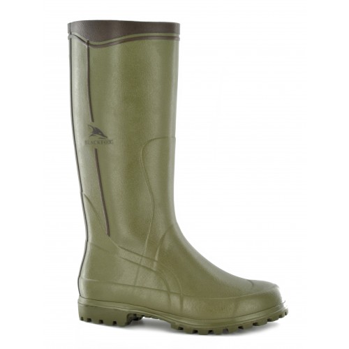 Bottes caoutchouc vertes Loire + sac de rangement T.40 à 46
