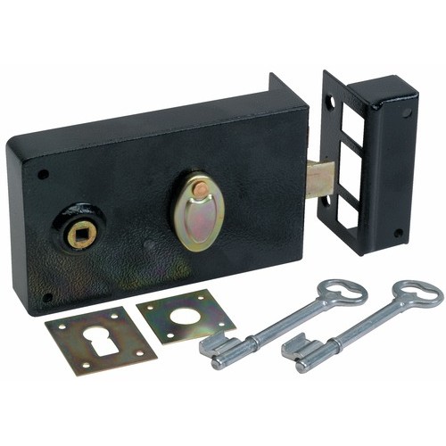 Serrure en applique horizontale clef à chiffres et fouillot type 603