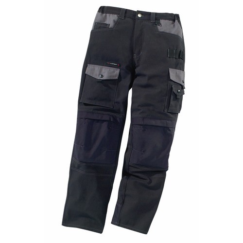 Pantalon de travail Work Attitude-noir/gris