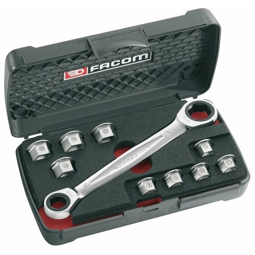 Coffret cliquet à douilles traversantes standard 1/2