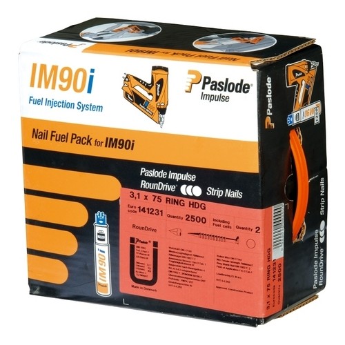 Pack clous inox crantés pour cloueur à gaz