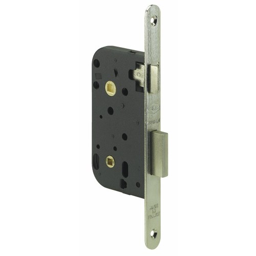 Serrure à larder - axe à 50 mm - têtière nickelée - Multibat 260000