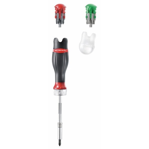 Tournevis magnétique porte-embouts à cliquet Protwist ACL.1PB + 8 embouts