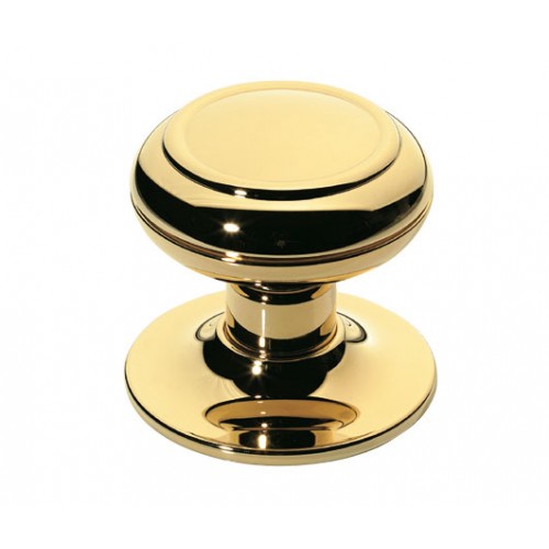 Bouton de porte de style en laiton protégé titane