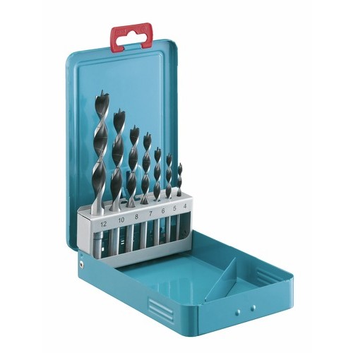Coffret de 7 forets à bois gradués, 4 à 12 mm