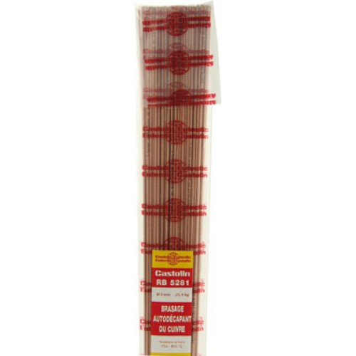 Brasure cuivre auto-décapante RB 5281 (baguettes 3mm, 1kg)