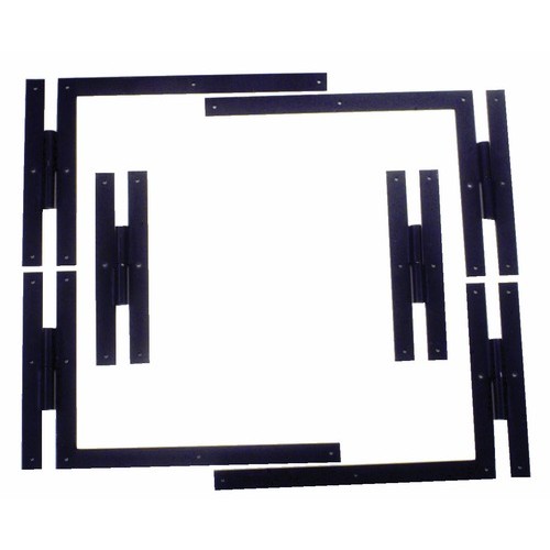 Paumelle équerre ferrage à plat - Garniture complète