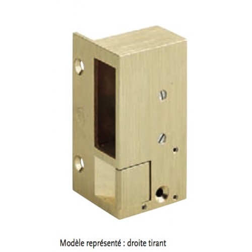 Gâche électrique 12V en applique Beugnot n°2, à émission