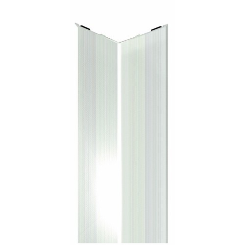 Cornière murale adhésive en acier inoxydable satiné 25x25mm