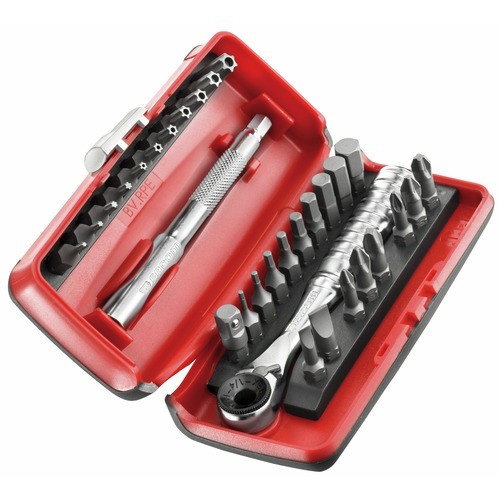 Coffret compact 31 outils : vissage, douilles radio 1/4