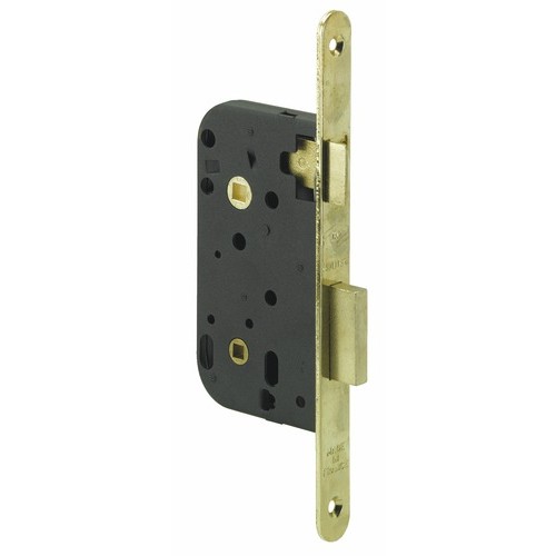 Serrure à larder - axe à 50 mm - têtière laitonnée - Multibat 260000