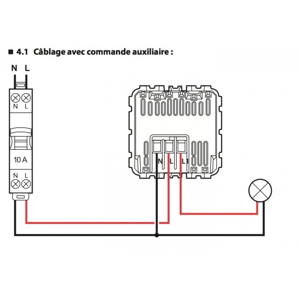 Interrupteur automatique 3 fils - sans fonction marche/arrêt - Céliane
