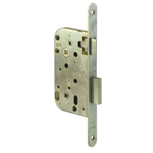 Serrure à larder - axe à 50 mm - têtière inox - Multibat 260000
