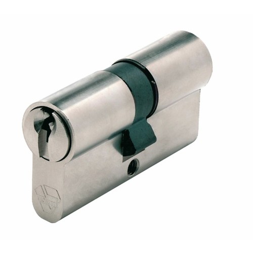 Cylindre double V5 7101 s'entrouvrant sur variure UA 1001, laiton nickelé