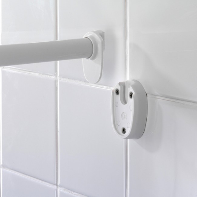 Tringle de douche Arquée ajustable 80 x 80 90 x 90 cm WENKO