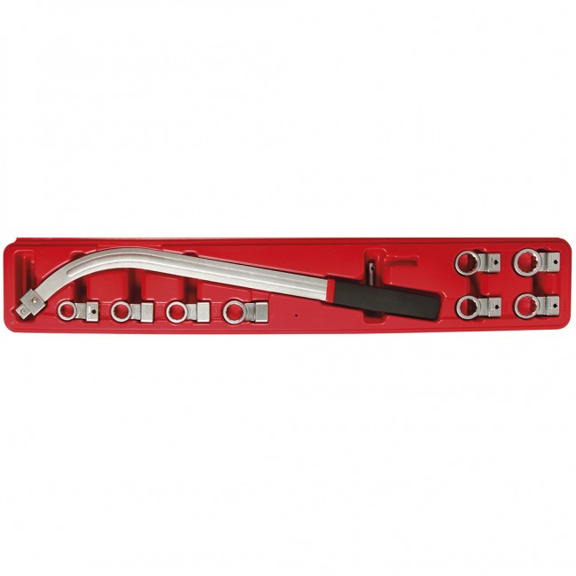 Clé coudée pour courroies avec 8 embouts OROK