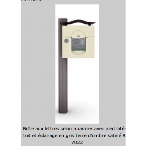 Pied latéral pour boîte SOLEA