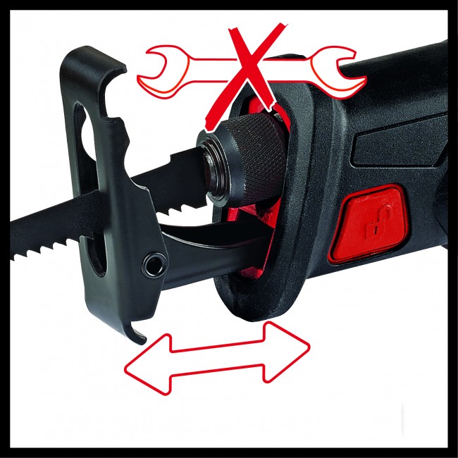 Scie Sabre Sans Fil Einhell TE-AP 18 Li Solo - 18V, 22mm Course
