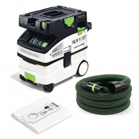 Aspirateur eau et poussières Cleantec CTM MIDI I - 1200W - classe M - cuve 15L FESTOOL