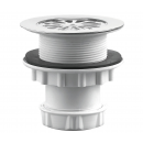 Bonde siphoïde - pour receveur - PVC - diamètre 60mm VALENTIN