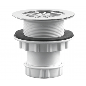 Bonde siphoïde - pour receveur - PVC - diamètre 60mm VALENTIN