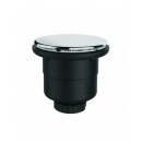 Bonde de douche - capot inox chromé - gros débit VALENTIN