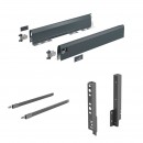 Kit tiroir tringles ArciTech - côtés H94 mm - pour dos H218 mm HETTICH