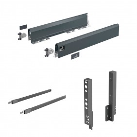 Kit tiroir tringles ArciTech - côtés H94 mm - pour dos H218 mm HETTICH