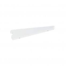 Console droite pour crémaillère double perforation SPARRING - blanc ELFA