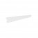 Console droite pour crémaillère double perforation SPARRING - blanc