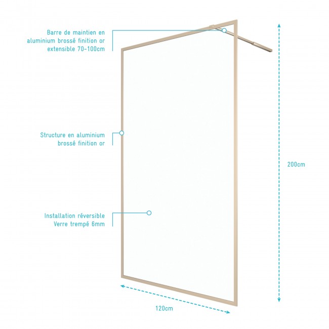 schema-paroi-de-douche-fixe-or-brosse-verre-transparent-120x200cm-golden-edge-aurlane.jpg AURLANE