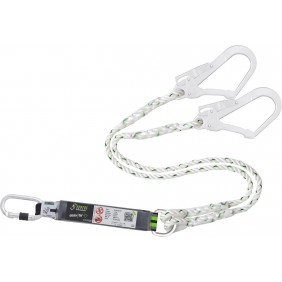 Longe toronnée en Y HOPE avec absorbeur + 2 crochets - longueur 1,5 m KRATOS SAFETY