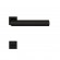 Poignées de porte sur mini-rosace carrée série ER 28QM Rhodos - noir mat