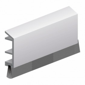 Plinthe en applique de bas de porte - à brosse - support PVC - PDS - B ELLEN