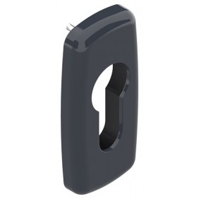 Rosace étroites clé I - aluminium gris RAL 7016 - Chrystal LA CROISÉE DS