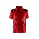 Polo de travail en coton piqué 3324 - rouge et noir