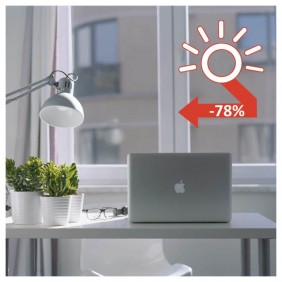 Film adhésif anti-chaleur pour surfaces vitrées NORDLINGER