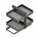 Panier coulissant extractible d'angle Harmony en acier anthracite