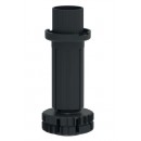 Pieds de meubles en ABS noir diamètre 28 mm par 4 - Smile 450 CAMAR