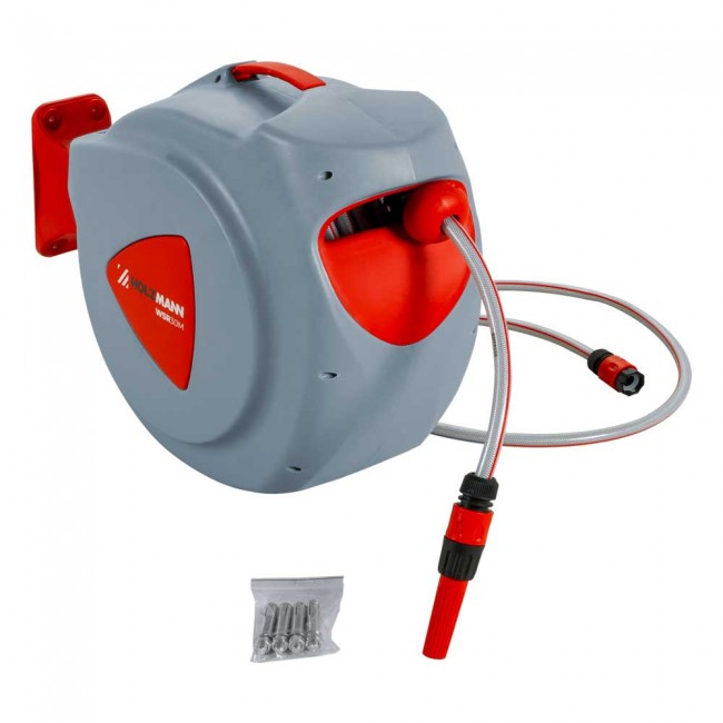 Dévidoir mural enrouleur automatique - longueur 30 m - WSR30M - Bricozor 2.jpg HOLZMANN