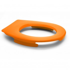 Lunette wc clipsable - 100 % hygiénique - orange PAPADO