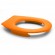 Lunette wc clipsable - 100 % hygiénique - orange