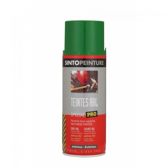 Bombe de peinture antirouille et solvantée - multi supports - 400ml SINTO | Bricozor