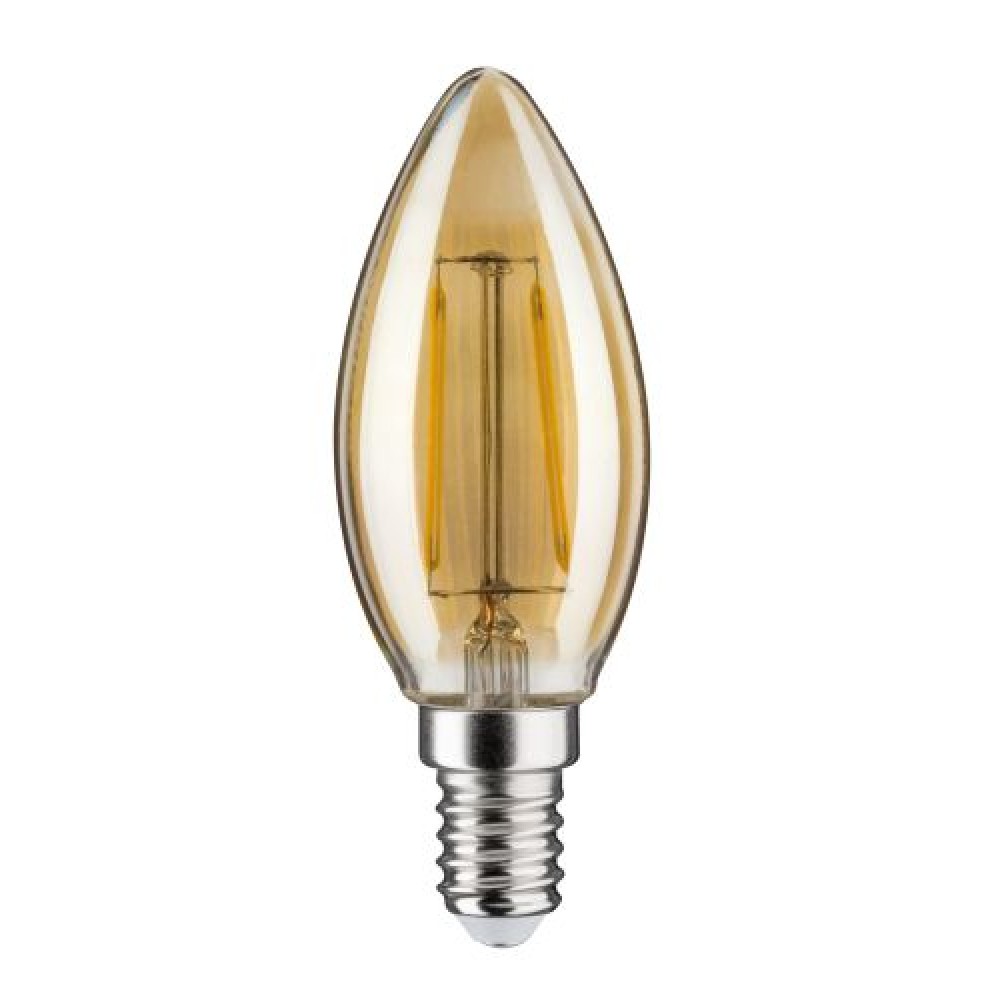 Ampoule LED flamme - 2 Watts - E14 - 1700 K - Vintage doré PAULMANN