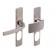 Poignée de porte sur plaques palières - aluminium - Artis