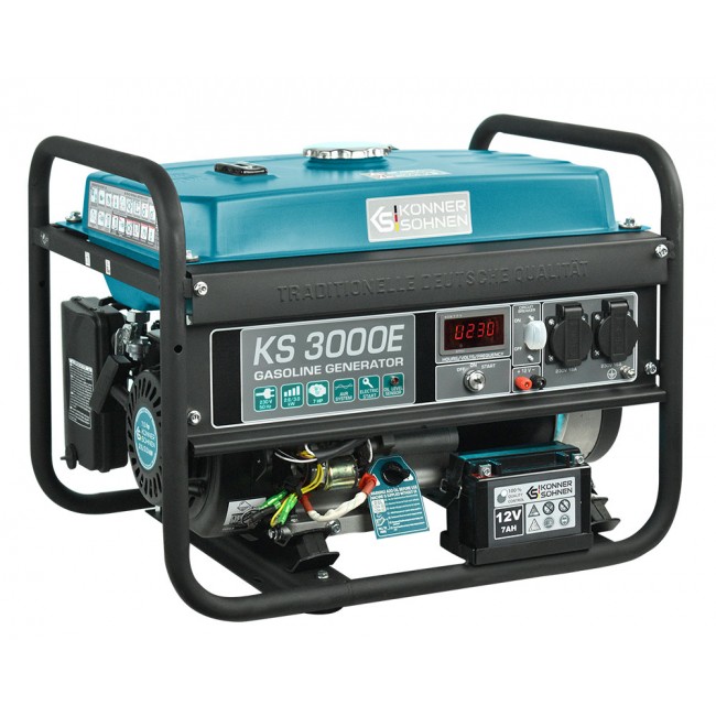 Groupe électrogène à essence - démarrage électrique - 3 kW - 230V - Bricozor 1.jpg KONNER & SOHNEN