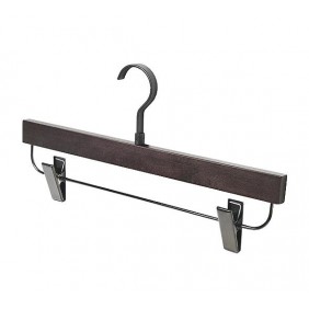 Cintre porte-jupes avec pinces Excessories - hêtre finition wengé SALICE