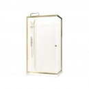 Cabine de douche 110x80 cm dorée à porte coulissante - Goldy AURLANE