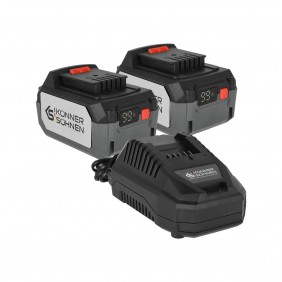 Pack 2 batteries 20V 4,0Ah et chargeur - KS 20V4-1-DUAL KONNER & SOHNEN