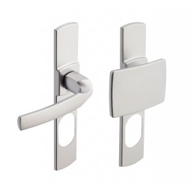 Poignée de porte sur plaques palières - aluminium - Artis VACHETTE
